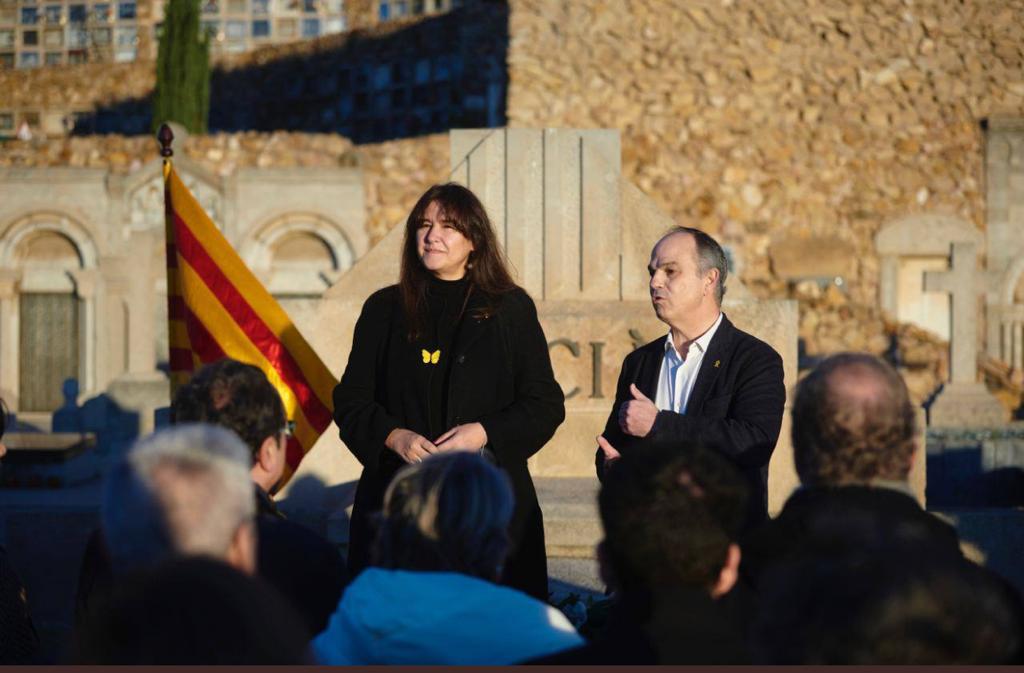 Borràs apela a Macià para defender Catalunya ante una España que "menosprecia, recorta y pisa" derechos
