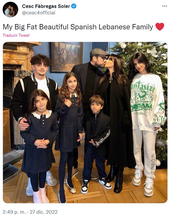 Cesc Fàbregas y familia Twitter Cesc Fàbregas y familia Twitter
