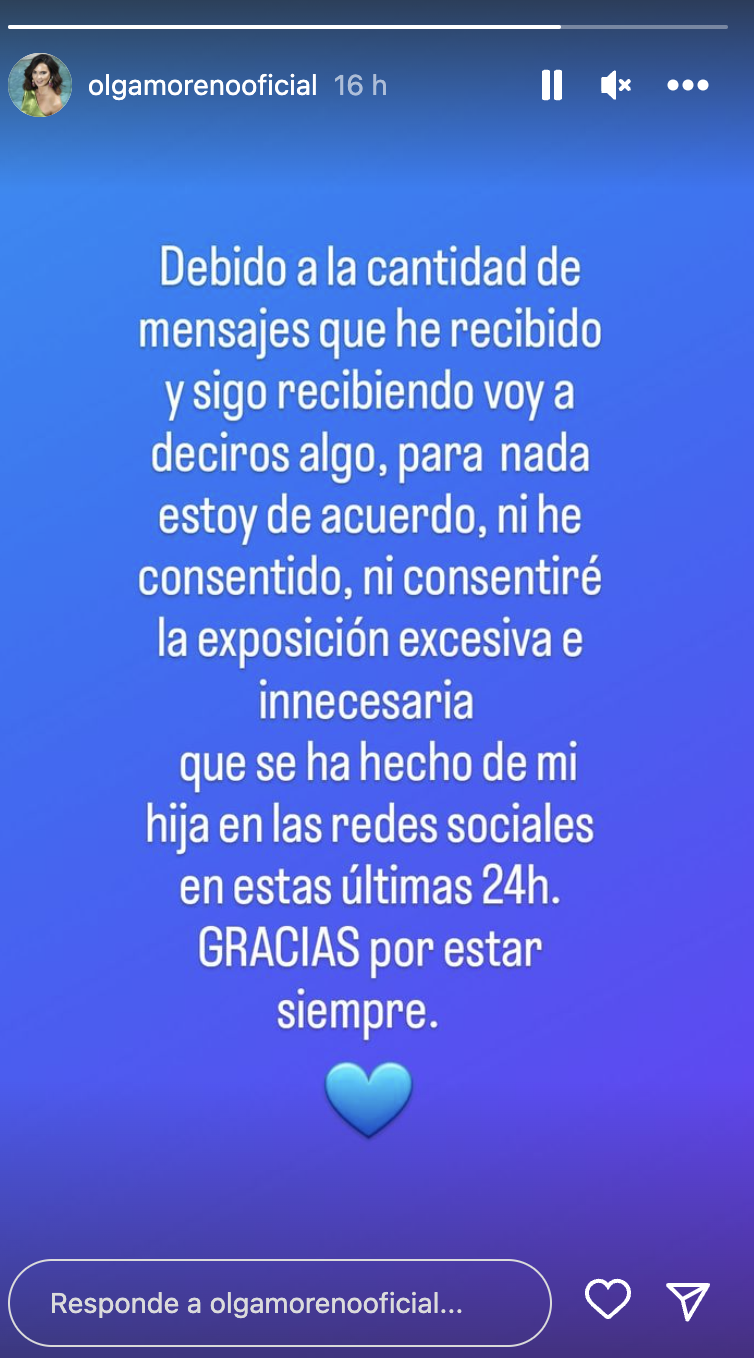Olga Moreno comunicado Olga Moreno comunicado