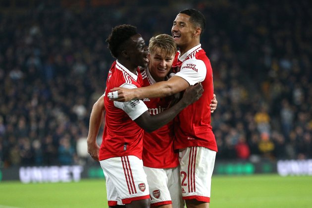 jugadors Arsenal celebrant gol / Foto: Europa Press - Nigel French