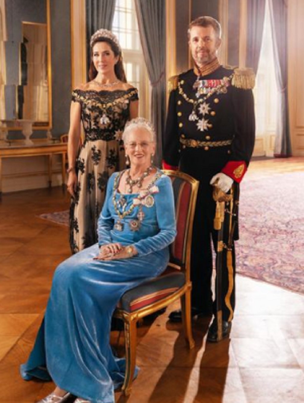 Margarida, Federico i Mary de Dinamarca IG