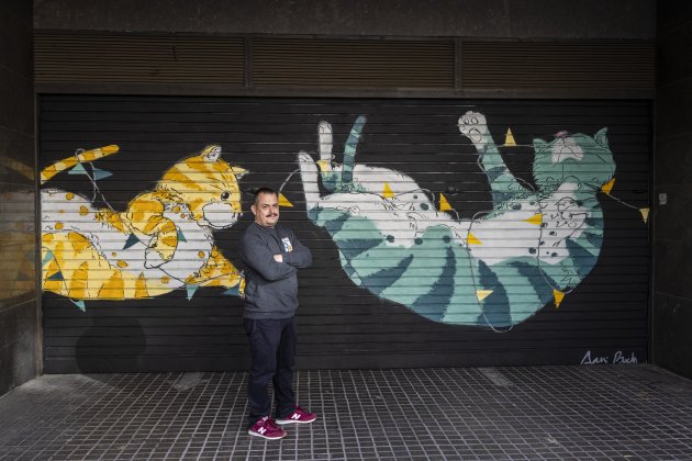 DANI BUCH NN WALLERY ART URBÀ mural / Foto: Montse Giralt DANI BUCH NN WALLERY ART URBÀ mural / Foto: Montse Giralt