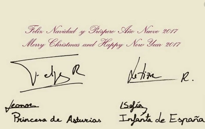 firmas postal de navidad