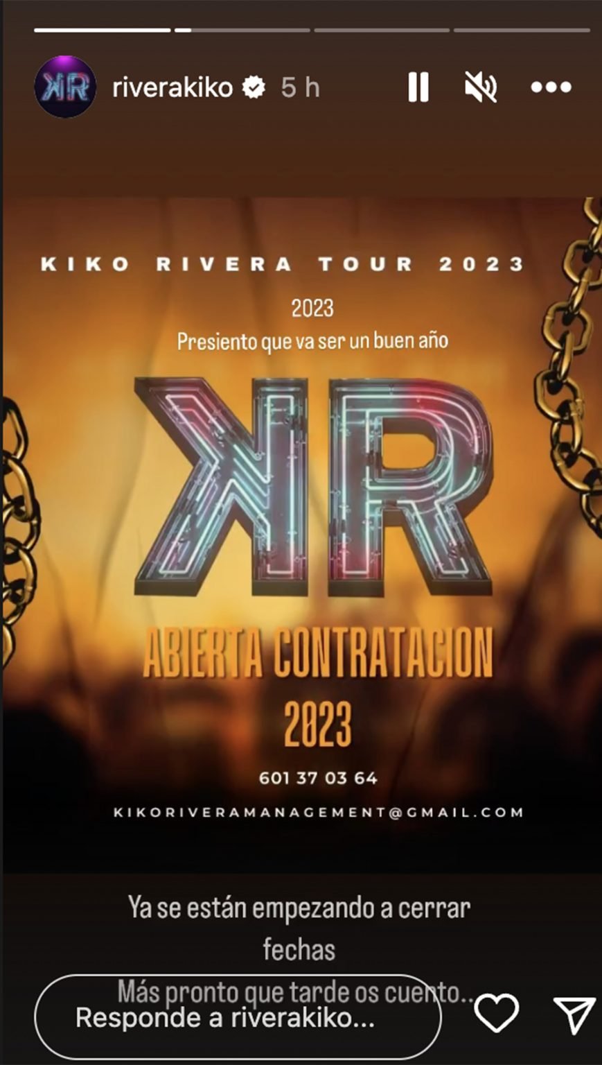 Kiko Rivera anuncia regreso Kiko Rivera anuncia regreso