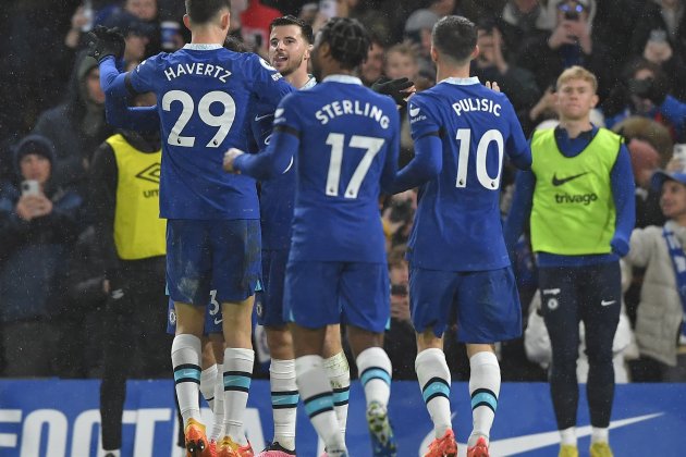 Chelsea celebra gol Premier / Foto: EFE - Vince Mignott