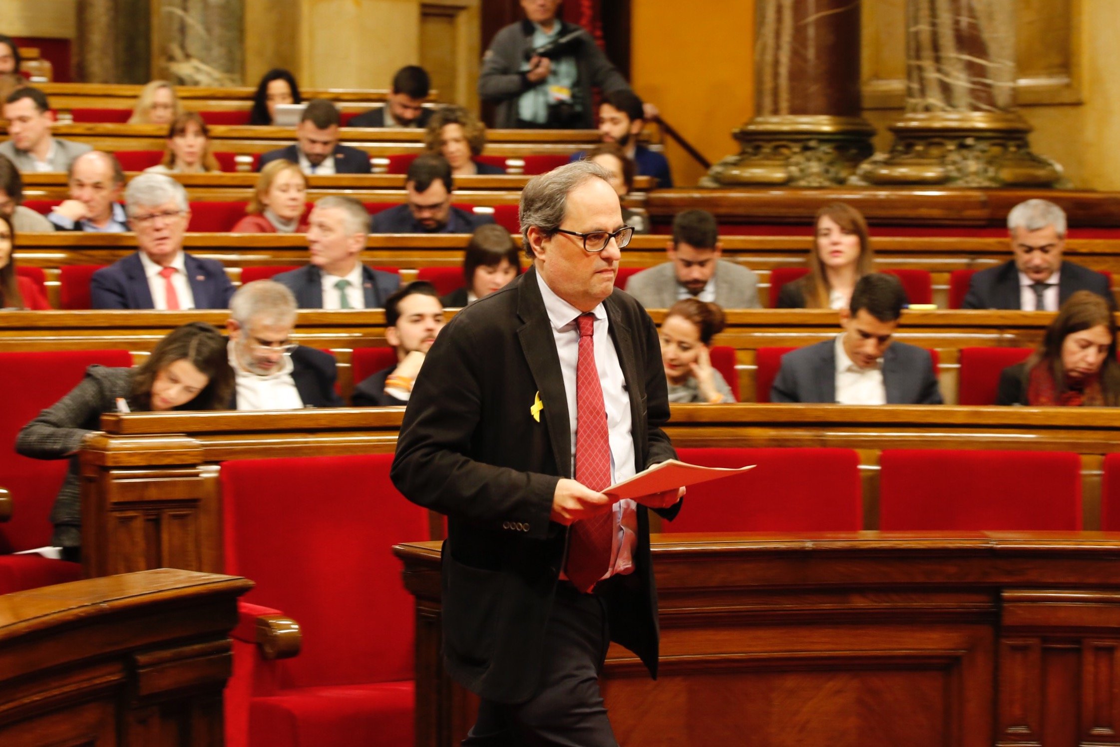 El Parlament celebrará pleno el viernes sin la comparecencia de Torra