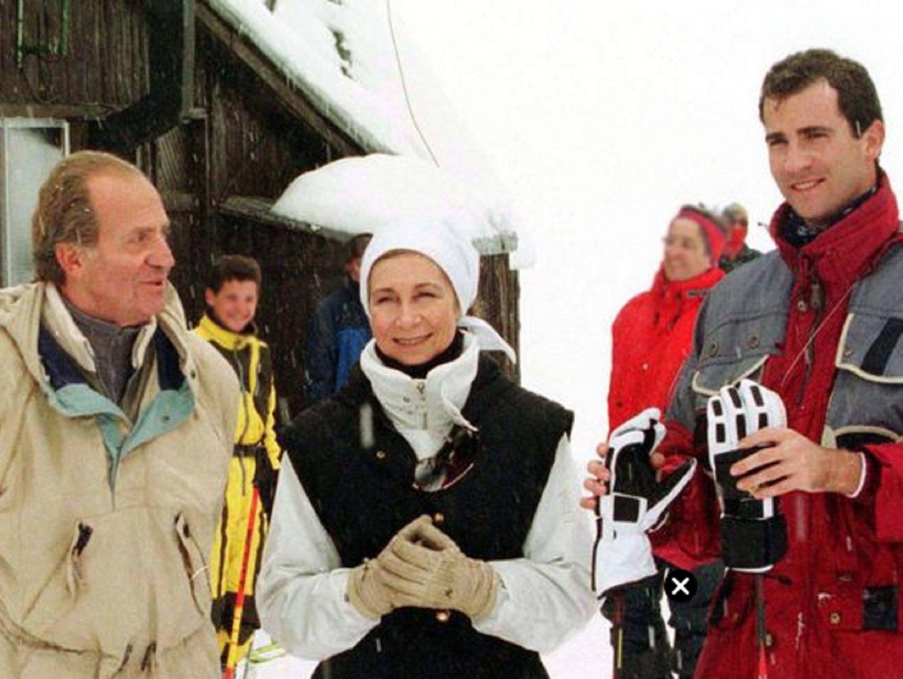 Juan Carlos, Sofía y Felipe en Baqueira Beret   Archivo