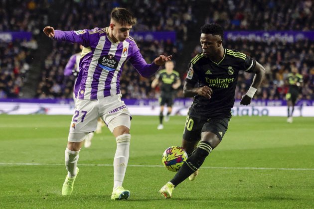 Iván Fresneda Vinícius Jr Valladolid Reial Madrid / Foto: EFE