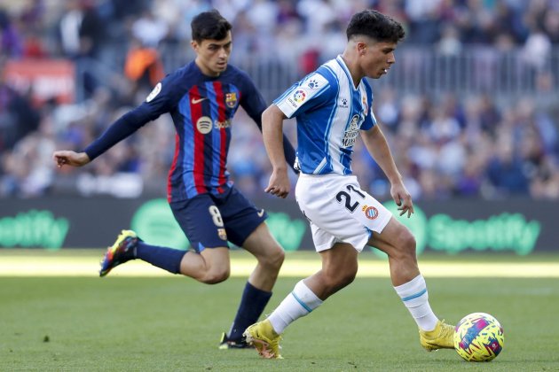 Pedri Nico Melamed Barça Espanyol / Foto: EFE Pedri Nico Melamed Barça Espanyol / Foto: EFE