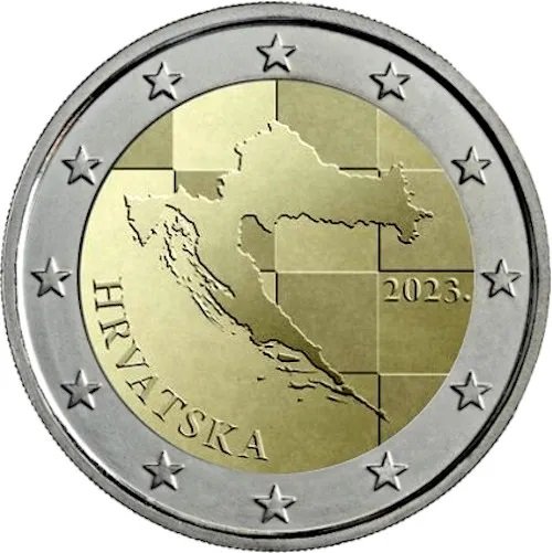Así son las nuevas monedas de euro de Croacia