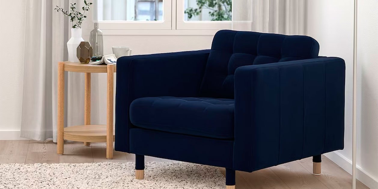 Es de Ikea, pero parece un sillón de lujo