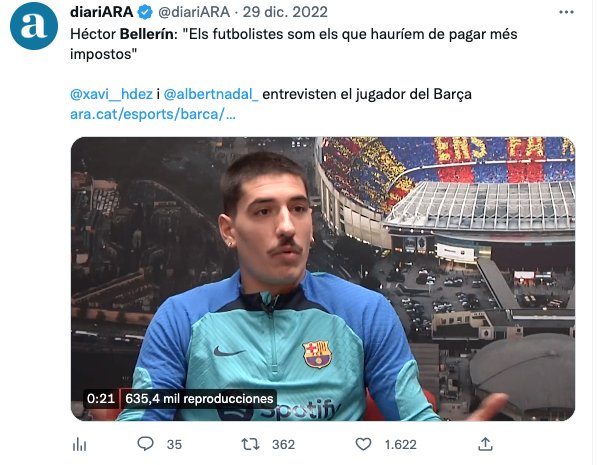 Bellerin diari Ara Twitter