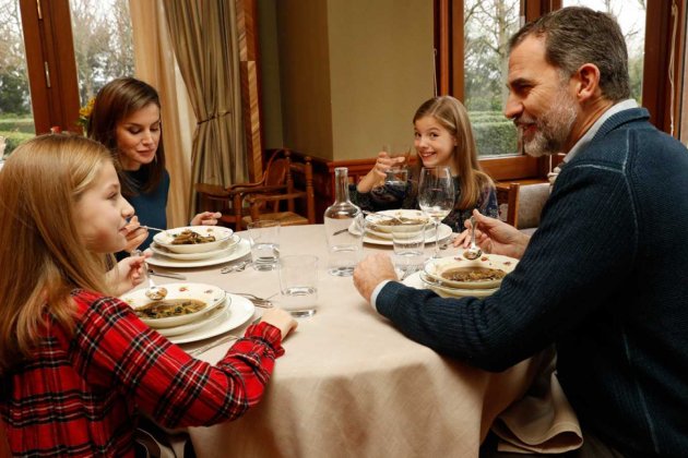 Felipe VI cena familiar Felipe VI cena familiar