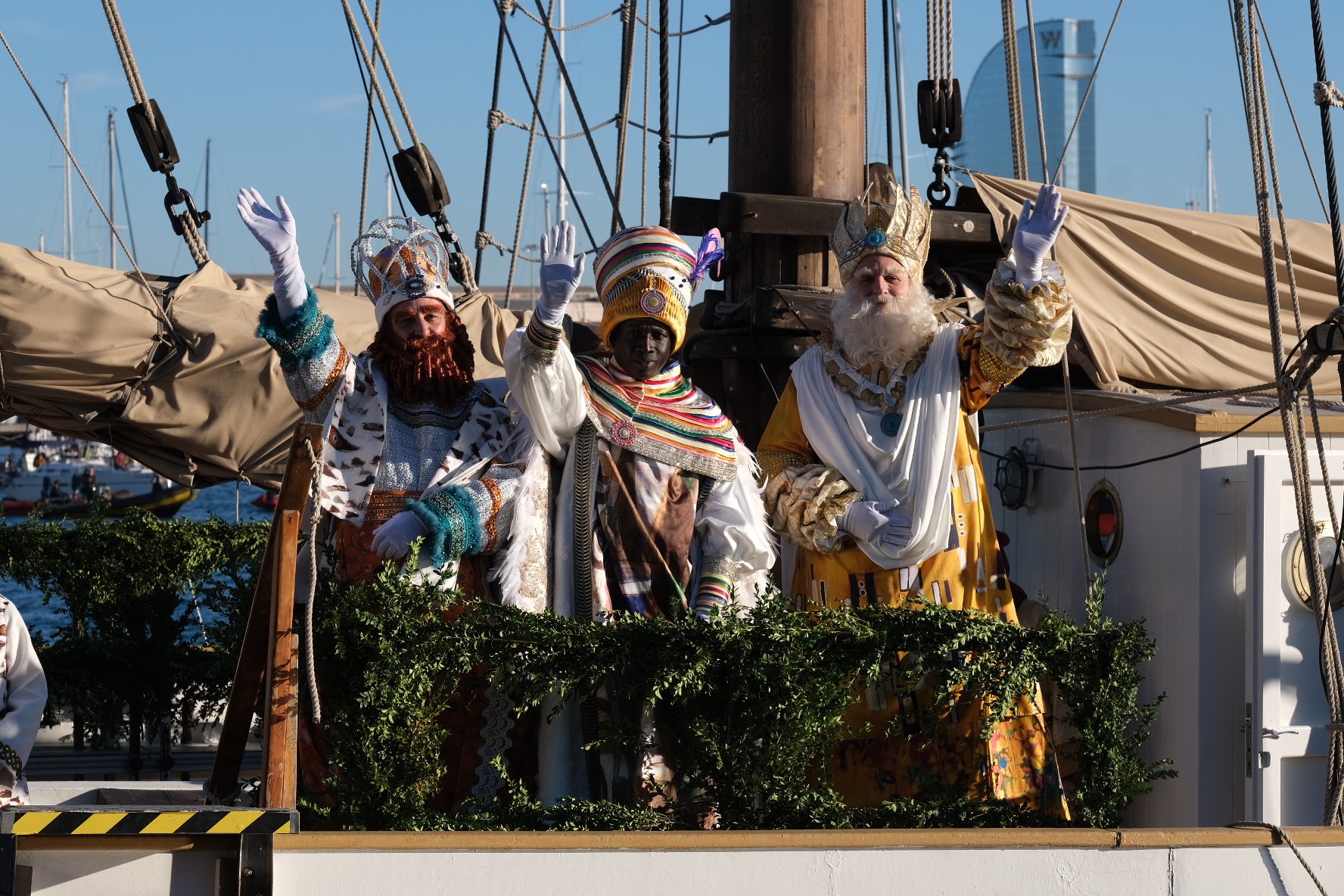 Los Reyes Magos, en Barcelona "Los niños son unos grandes aliados para
