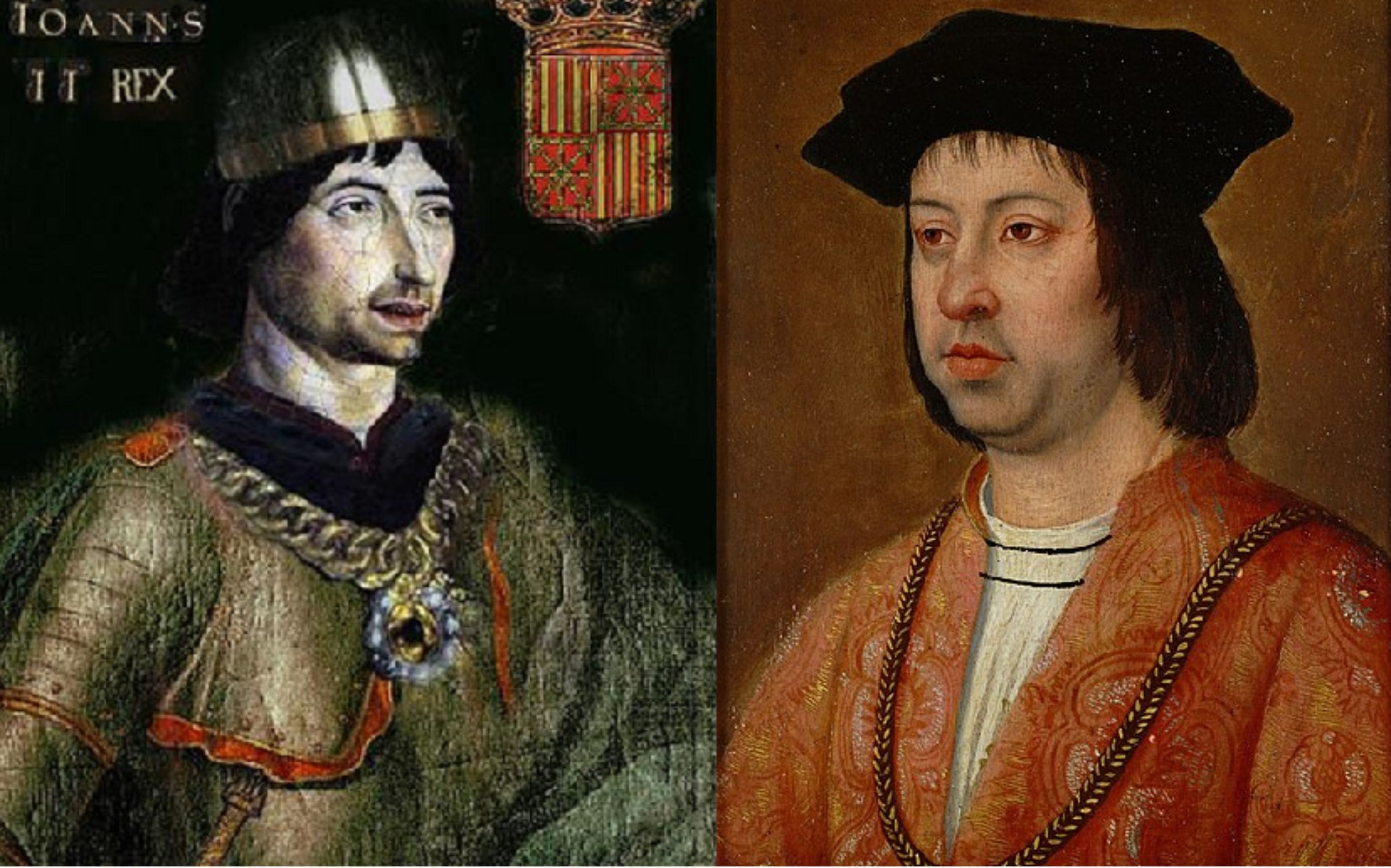 Juan II y Fernando II. Fuente Museu Nacional d'Art de Catalunya y Museo Nacional de Arte de Viena Juan II y Fernando II. Fuente Museu Nacional d'Art de Catalunya y Museo Nacional de Arte de Viena