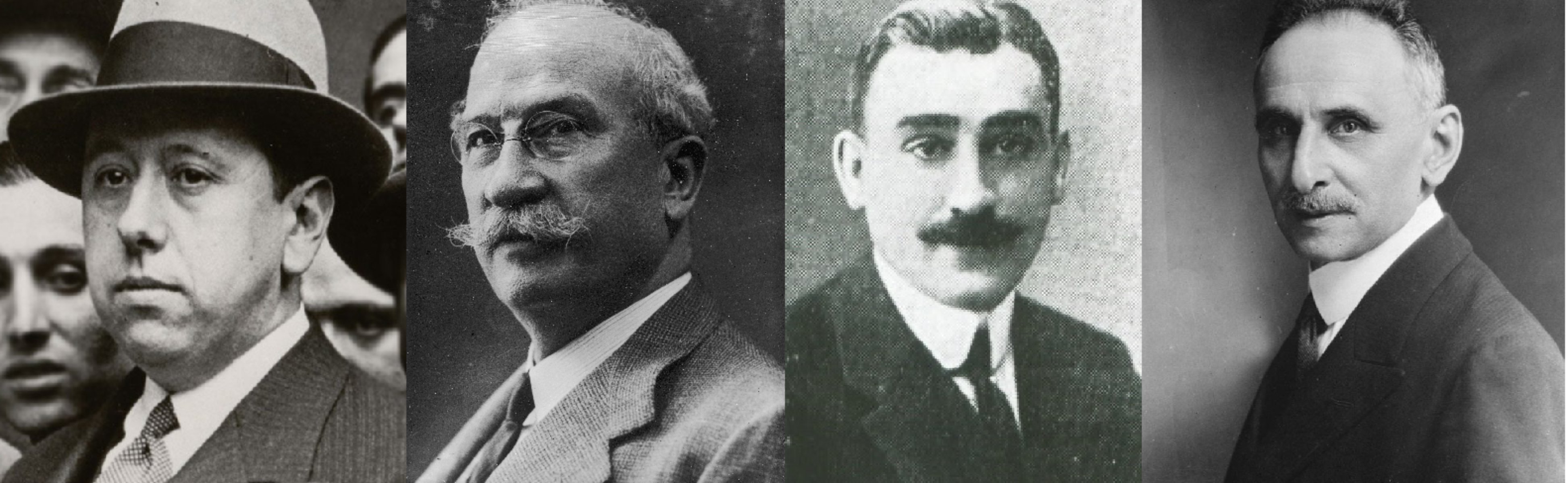 José Maria Gil Robles, Alejandro Lerroux, José Martinez de Velasco y Melquiades Alvarez. Fuente Wikimedia Commons José Maria Gil Robles, Alejandro Lerroux, José Martinez de Velasco y Melquiades Alvarez. Fuente Wikimedia Commons