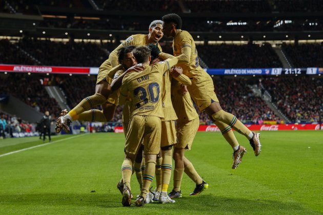 celebración gol FC Barcelona contra Atlético / Foto: EFE - Rodrigo Jiménez. celebración gol FC Barcelona contra Atlético / Foto: EFE - Rodrigo Jiménez.