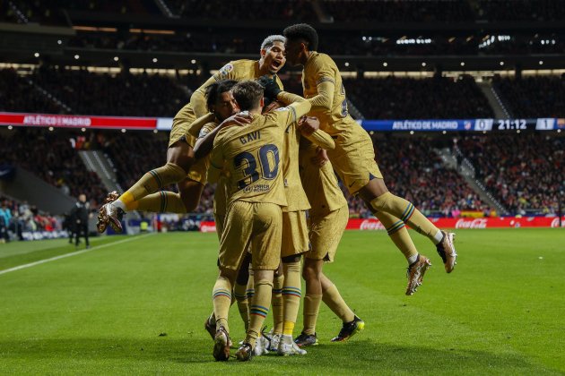 celebración gol FC Barcelona contra Atlético / Foto: EFE - Rodrigo Jiménez.