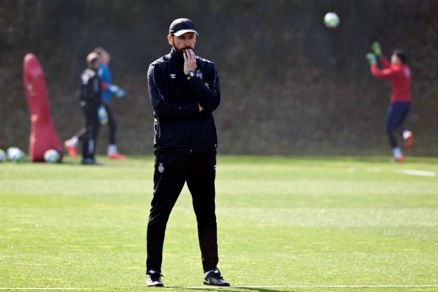 Pablo Machin entrenamiento Girona EFE