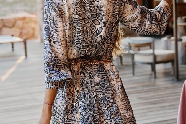 Creerás que es de marca de lujo, pero este vestido animal print es de Zara y menos de 20...