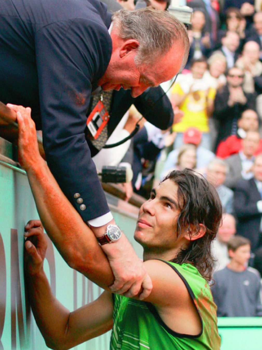 Rafa Nadal i Joan Carles I en Roland Garros GTRES