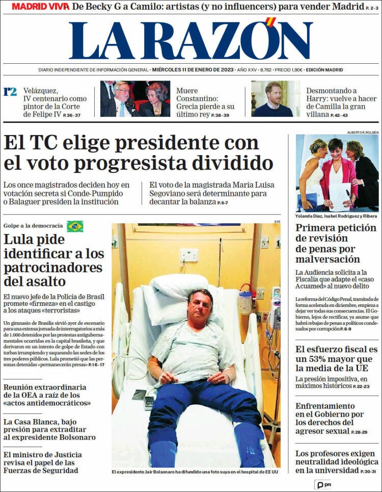 larazon portada 11 1 23