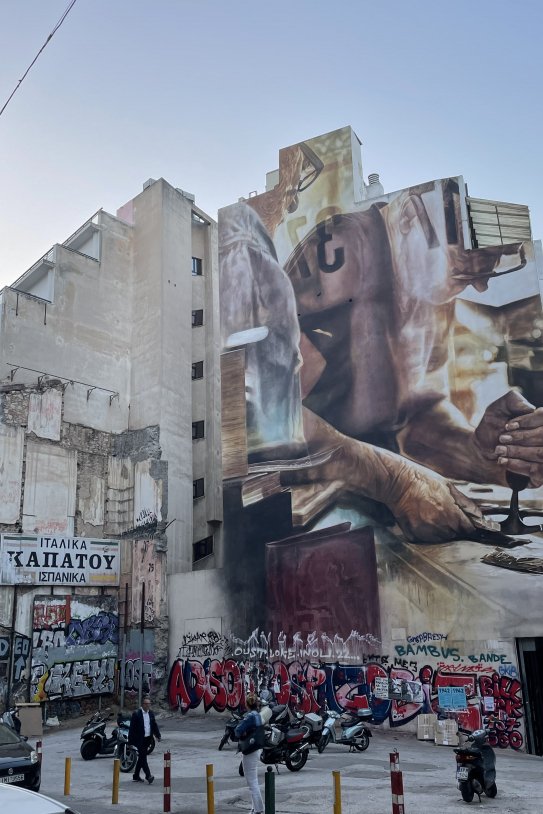 atenas mural paret atenas mural paret