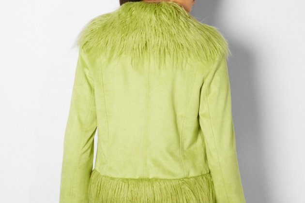 Cazadora de pelo efecto ante1 Cazadora de pelo efecto ante1