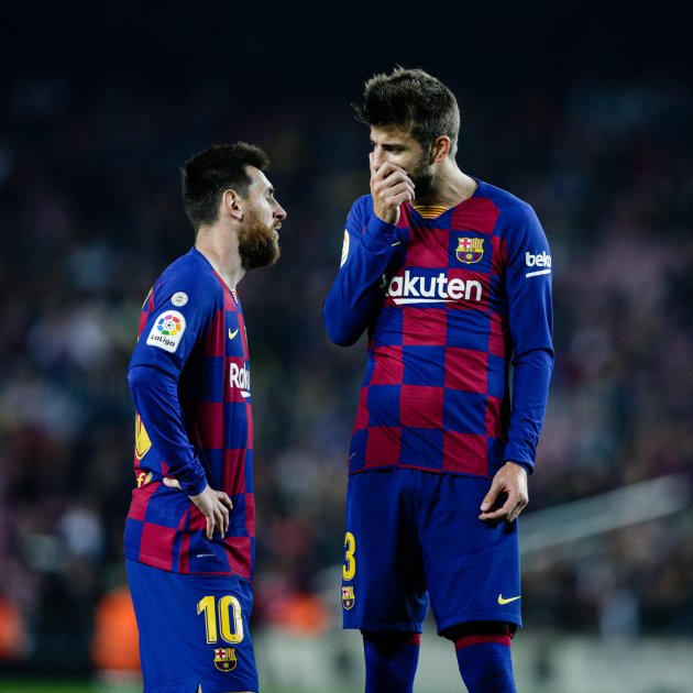 Leo Messi Gerard Piqué Barça hablando / Foto. Europa Press