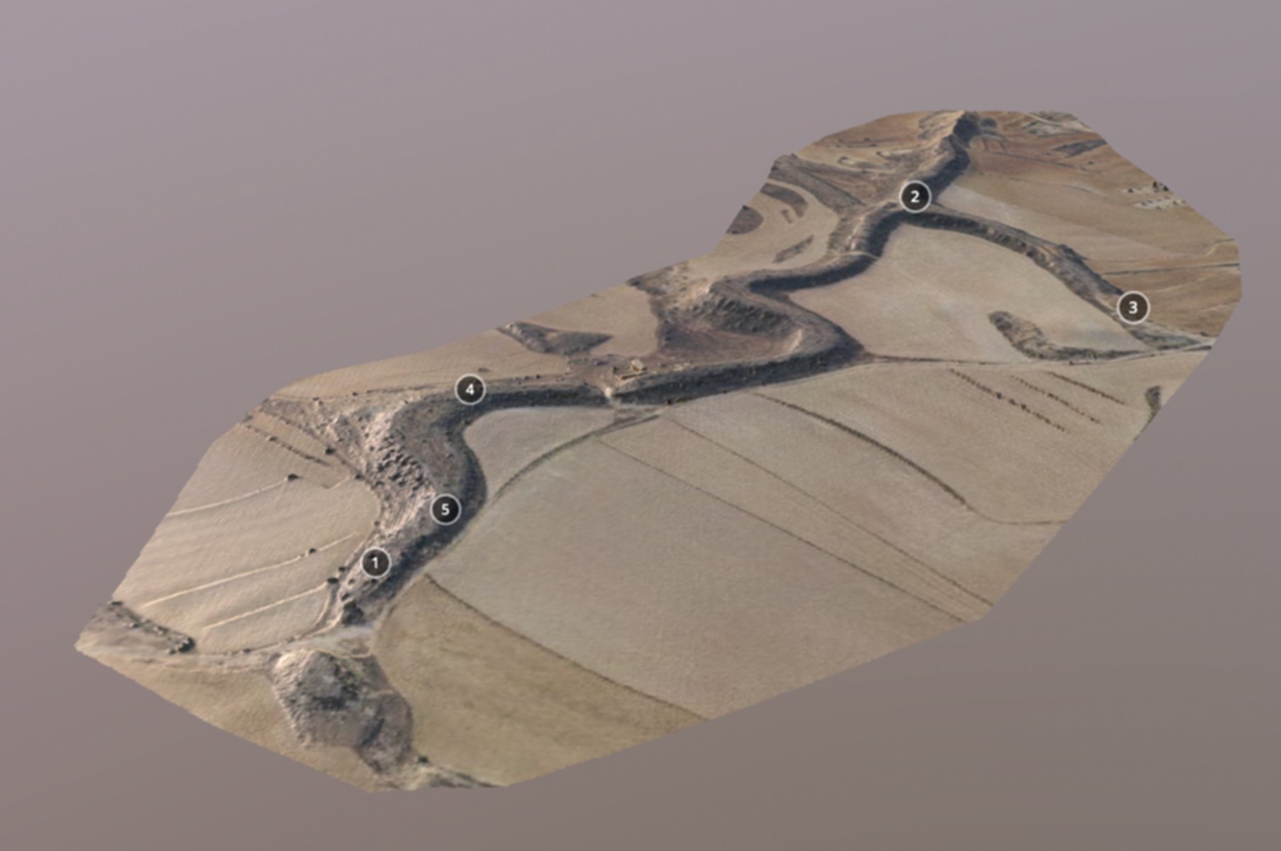 visión 3d paleocanal Caspe