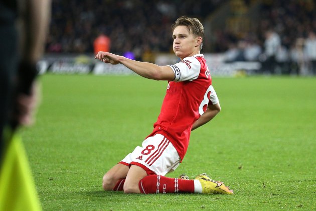 Martin Odegaard celebra gol Arsenal / Foto: Europa Press