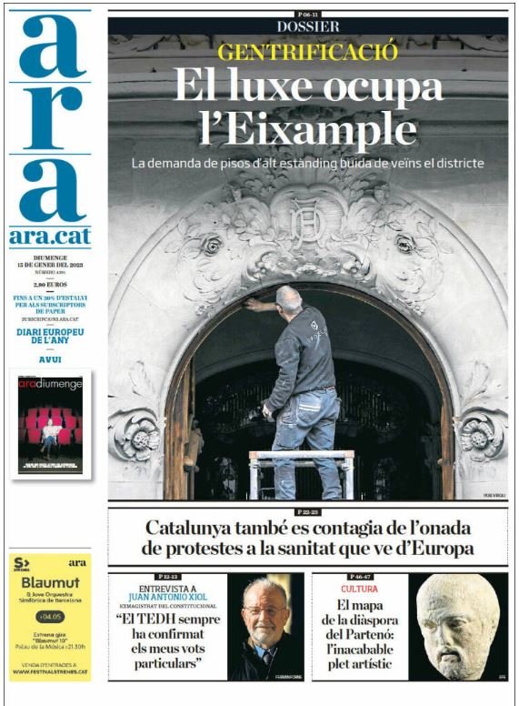 ara portada 15 de gener ara portada 15 de gener
