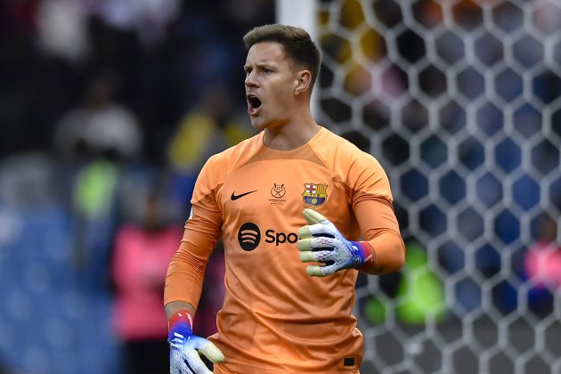 Ter Stegen celebracion victoria Supercopa de España Barça Betis / Foto: EFE