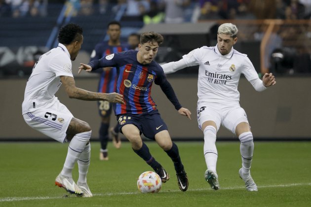 Gavi Fede Valverde Militao Barça Real Madrid Supercopa / Foto: EFE