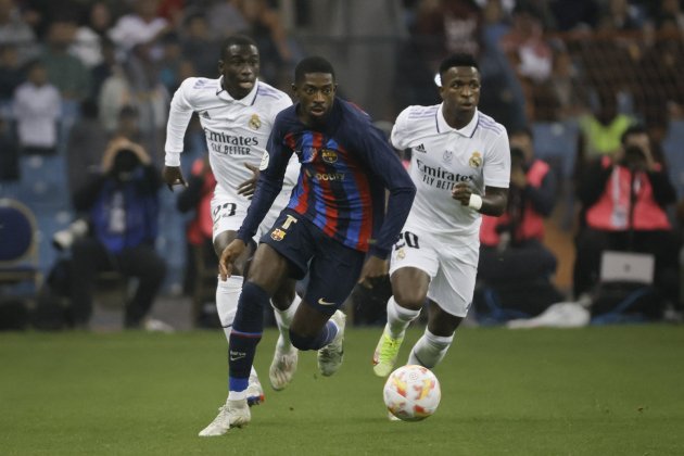 Dembélé Mendy Vinícius Real Madrid Barça Supercopa de España / Foto: EFE