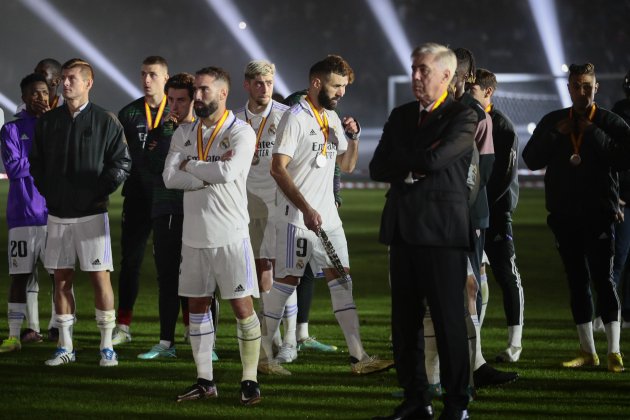 Ancelotti y Carvajal tras perder la final de la Supercopa de España / Foto: EFE Ancelotti y Carvajal tras perder la final de la Supercopa de España / Foto: EFE
