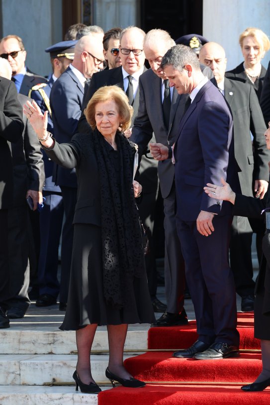 Sofía con Juan Carlos funeral Europa Press
