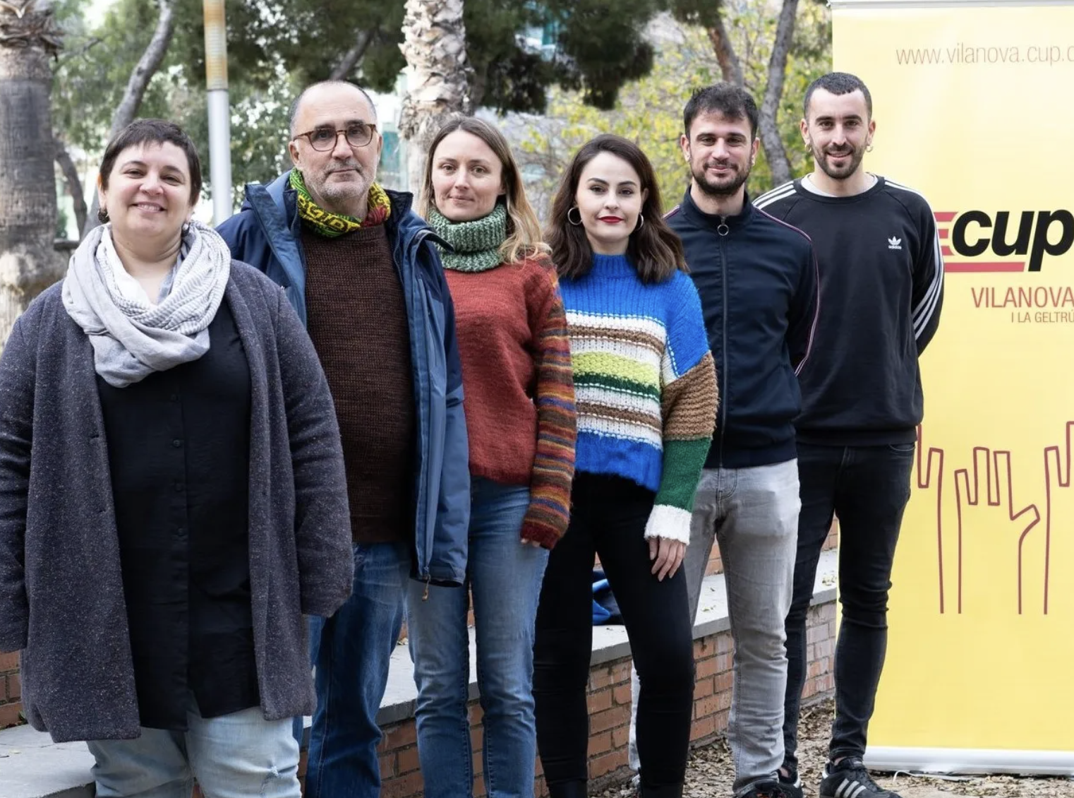 Los seis integrantes de la lista de Cup vilanova CUP Los seis integrantes de la lista de Cup vilanova CUP