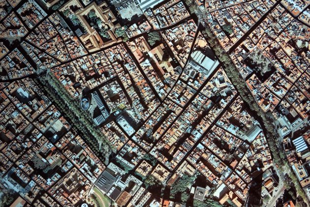 105 Museu d'Història de Catalunya, vista aèria del Raval