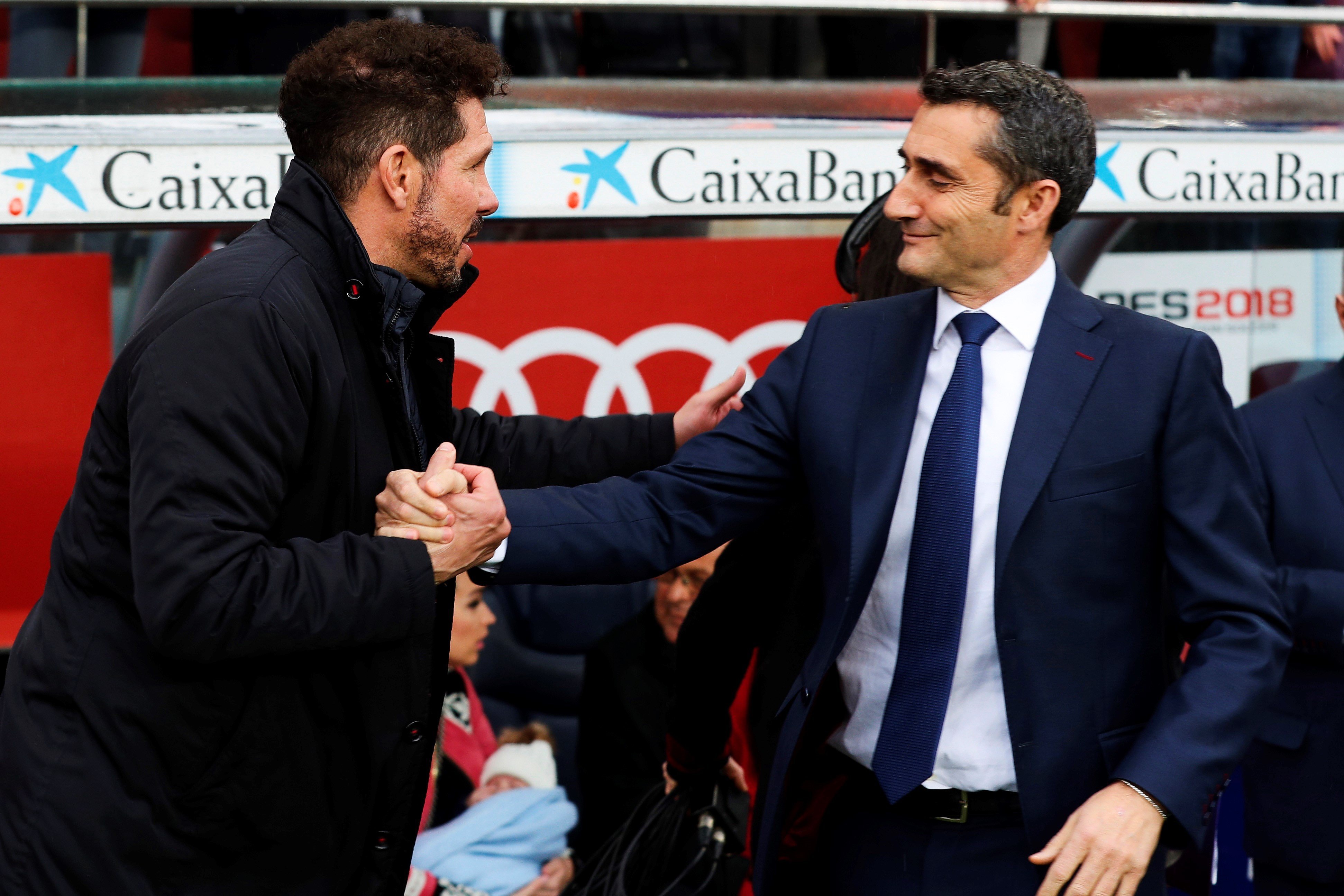 Valverde y Simeone, golpe de gracia al Barça sobre la mesa