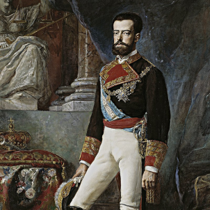 Mor Amadeu de Savoia, el rei del general Prim. Retrat d'Amadeu. Font Museu del Prado.