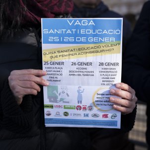 Convocatoria de premsa per la vaga de metges 25 i 26 de gener / Foto: Joan Mateu Parra