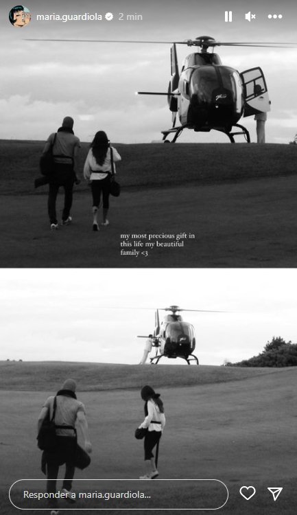 Maria Guardiola cono Pep helicóptero Instagram Maria Guardiola cono Pep helicóptero Instagram