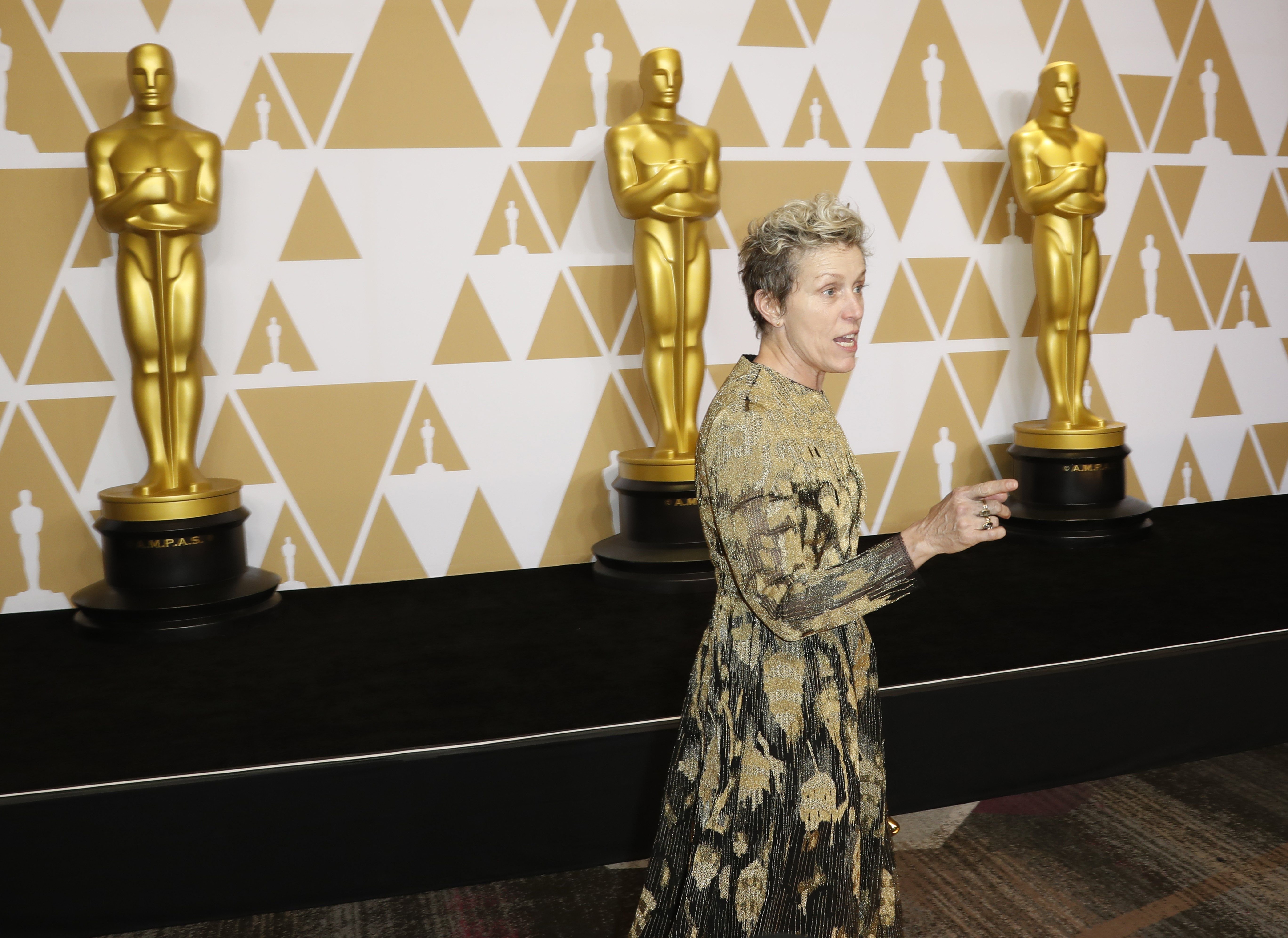 El discurs feminista i Frances McDormand guanyen l'Oscar