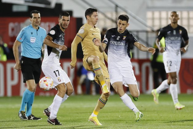 Robert Lewandowski Ceuta Barça / Foto: EFE