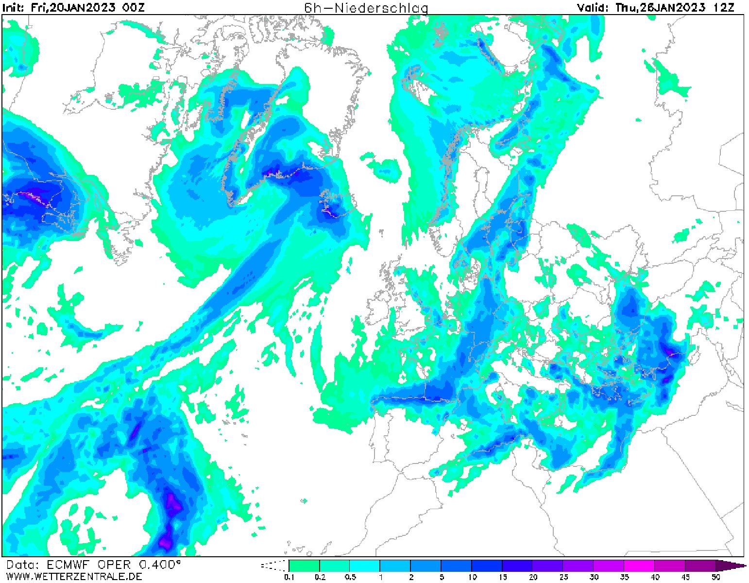 Nevará en cotas bajas el jueves, 26 de enero ECMWF Wetterzentrale Nevará en cotas bajas el jueves, 26 de enero ECMWF Wetterzentrale