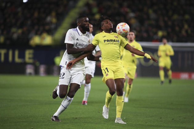 Antonio Rüdiger Samu Chukwueze Real Madrid Villarreal / Foto: EFE
