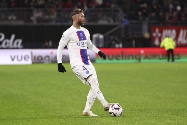 Sergio Ramos jugando un partido con el PSG / Foto: Europa Press