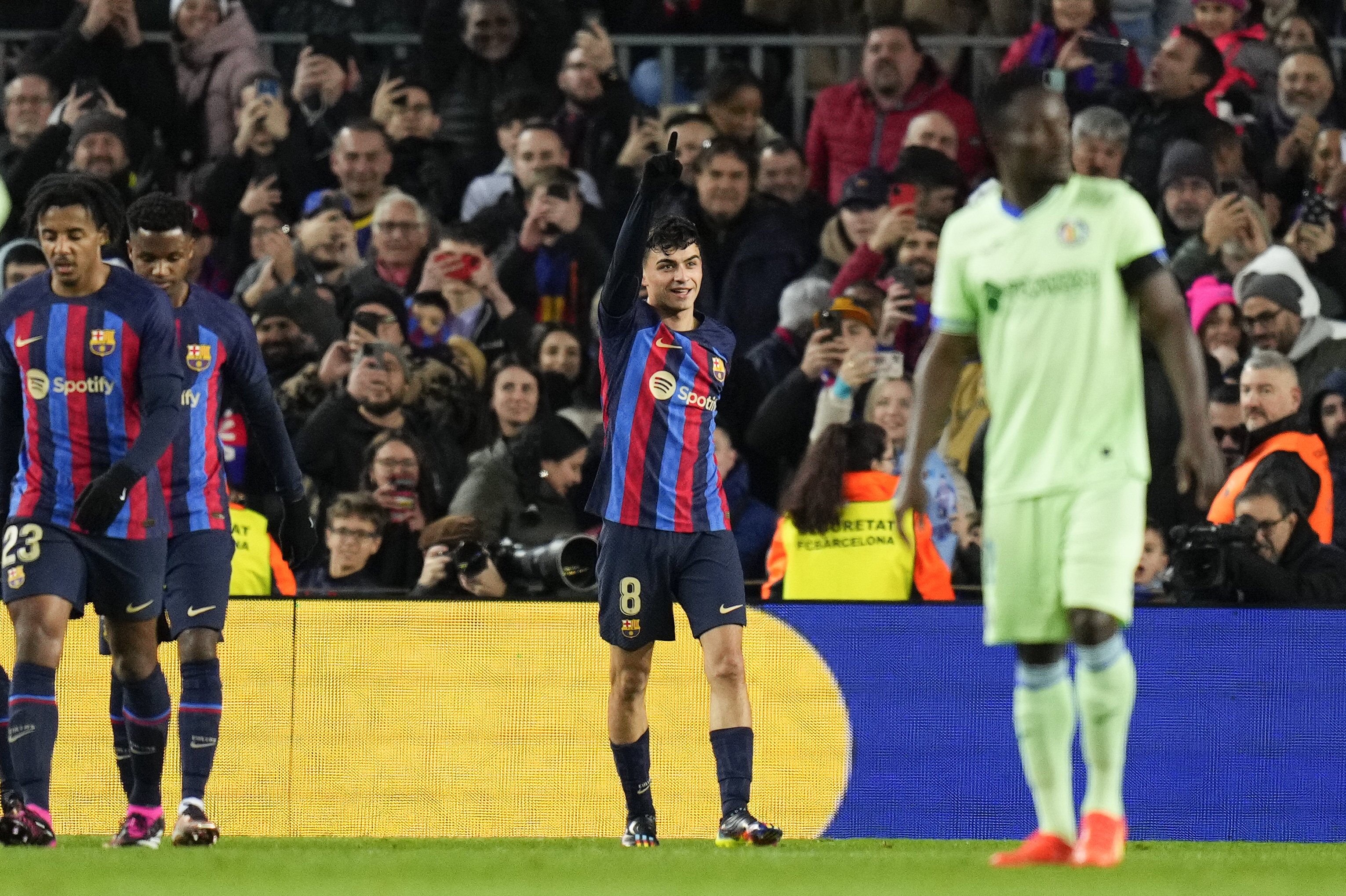 El Barça segueix celebrant contra el Getafe en el retorn al Camp Nou (1-0)