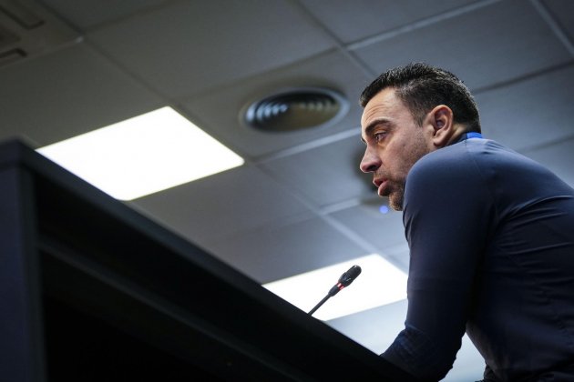 Xavi Hernández roda premsa Barça / Foto: EFE
